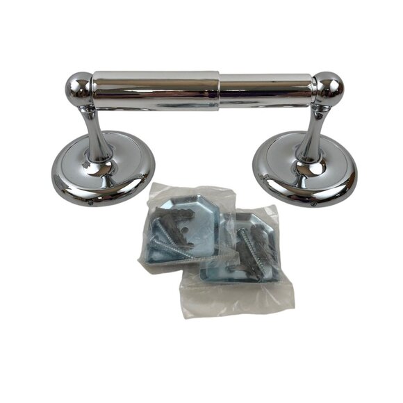 Moen BP5308CH Yorkshire Toilet Paper Holder Standard Chrome Double Post NIB - Picture 1 of 8